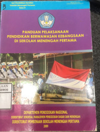 Image of Panduan Pelakssanaan Pendidikan Berwawasan Kebangsaan Di SMP